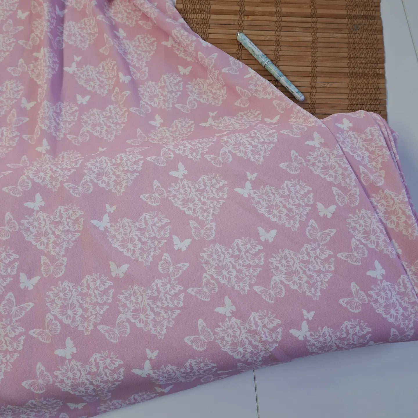 "Be Mine" Air flow polyester, SOLD BY HALF METERS