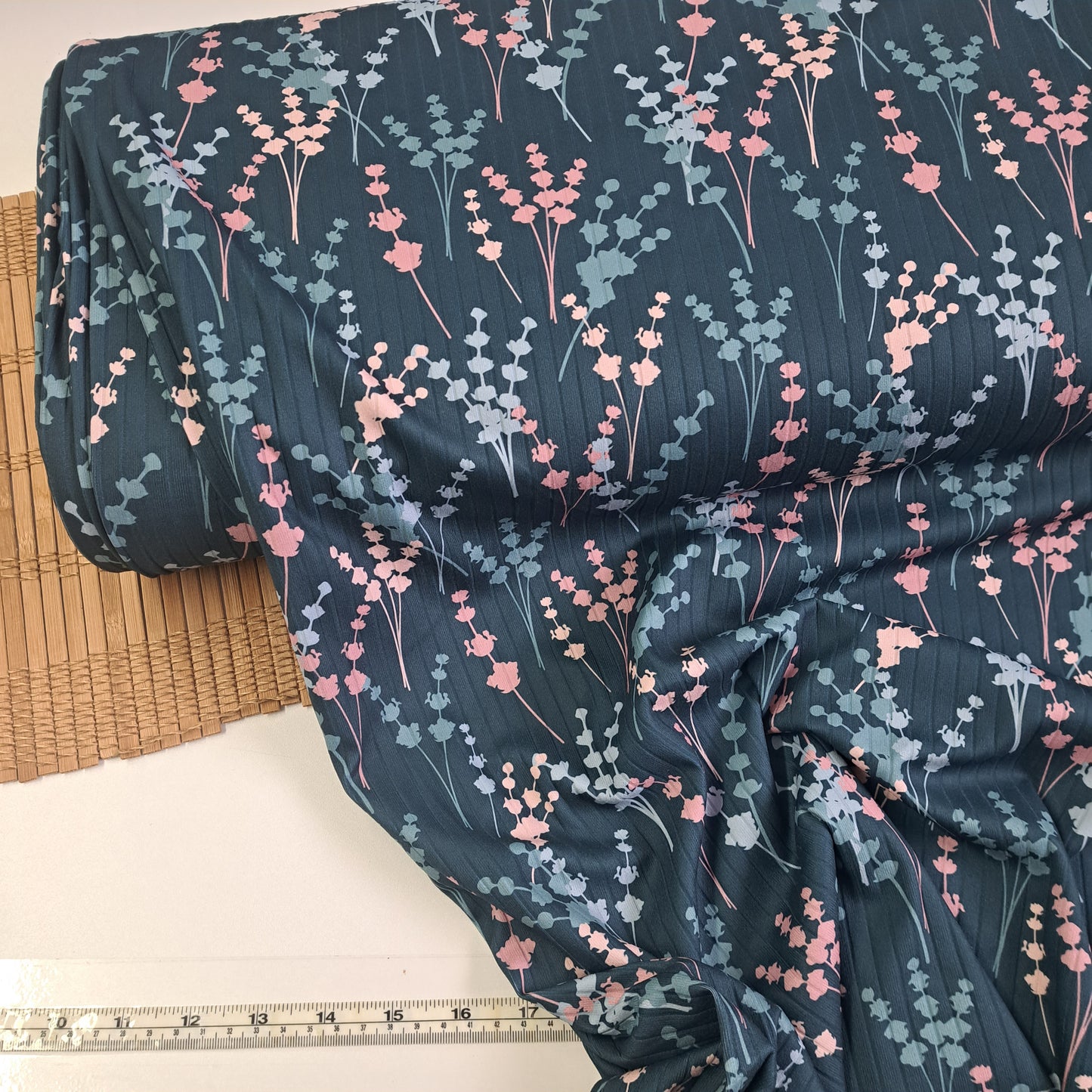 'Leigh', 8x2 Unbrushed Rib Knit, SOLD BY HALF METERS