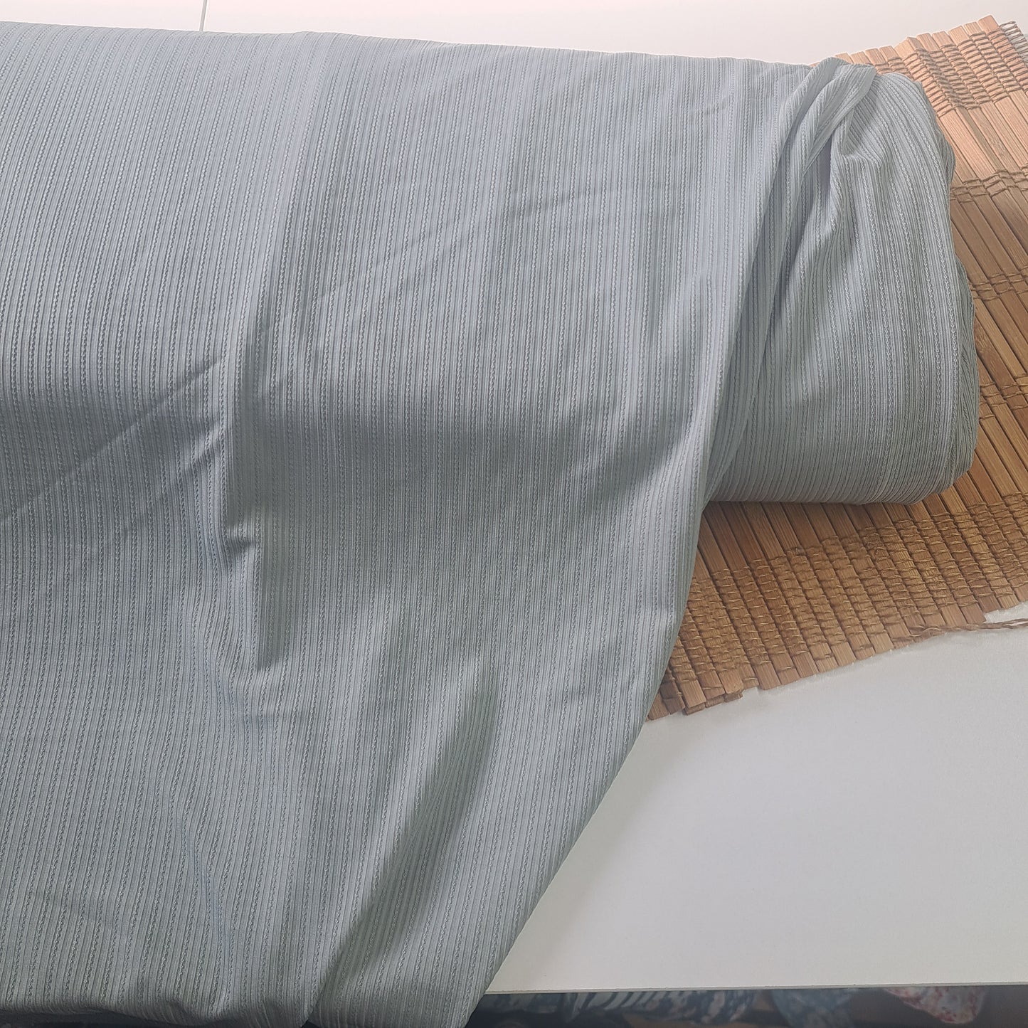 Grey-blue Textured Knit, SOLD BY HALF METERS