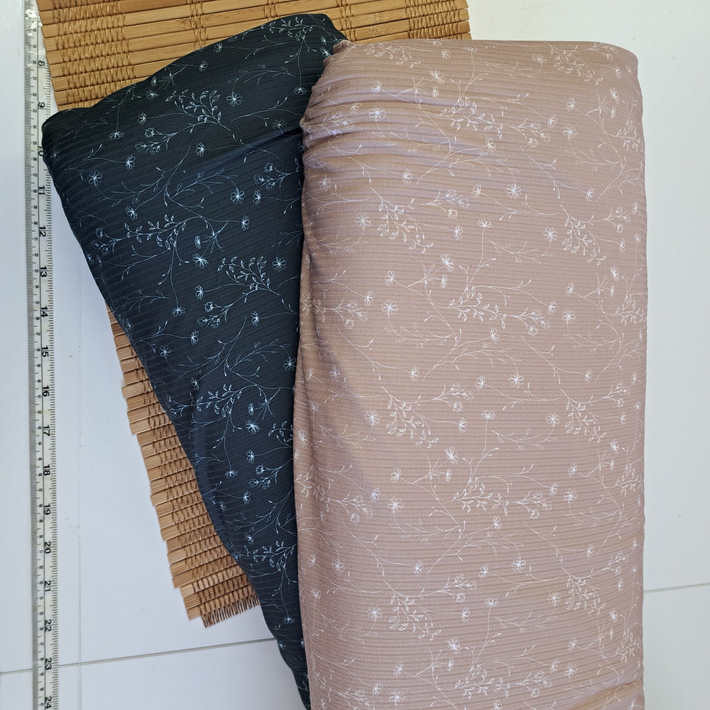 "Celeste", Brushed rib knit, SOLD BY HALF METERS