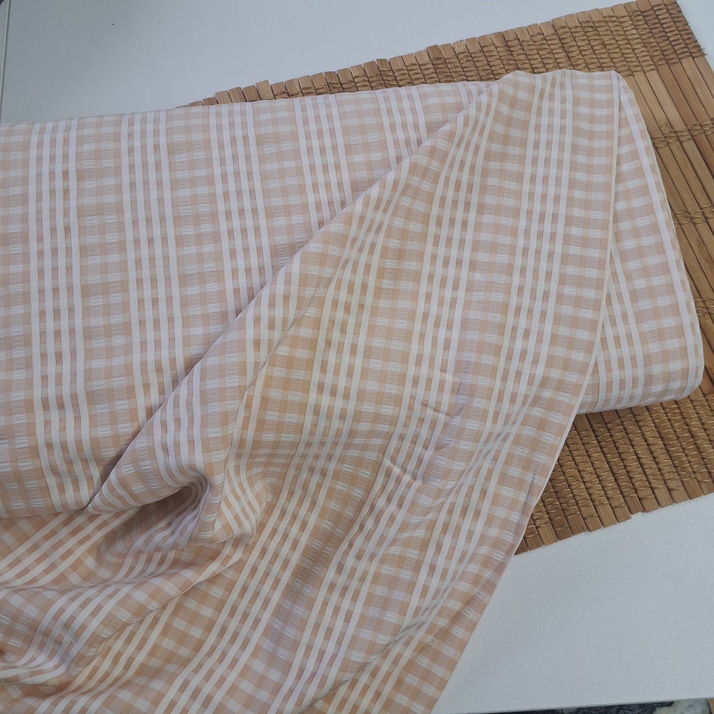 Sandy Gingham, SOLD BY HALF METERS