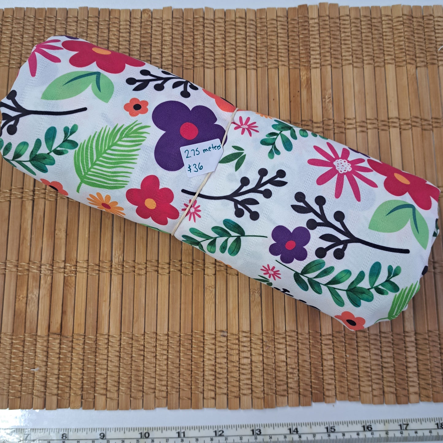 98% Polyester slub, 2.75 meters