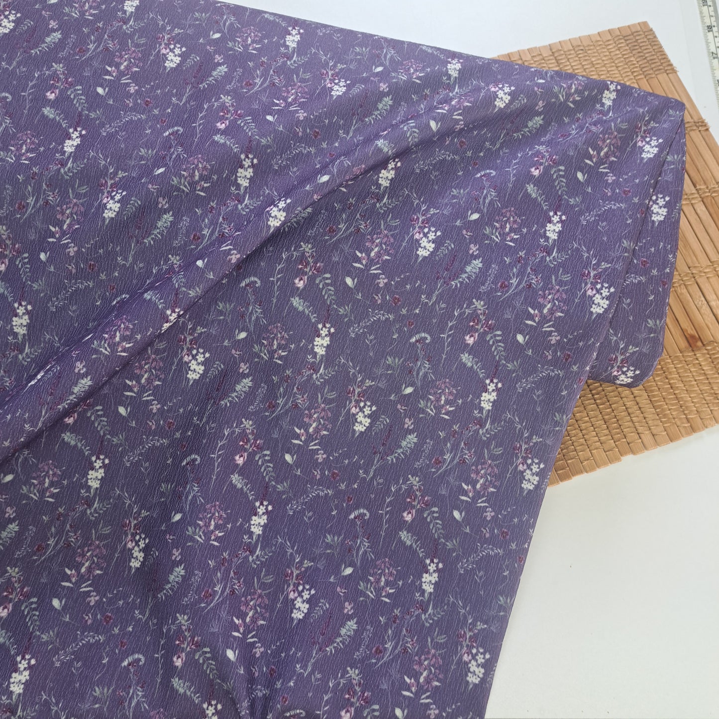 Valerie in grape, SOLD BY HALF METERS