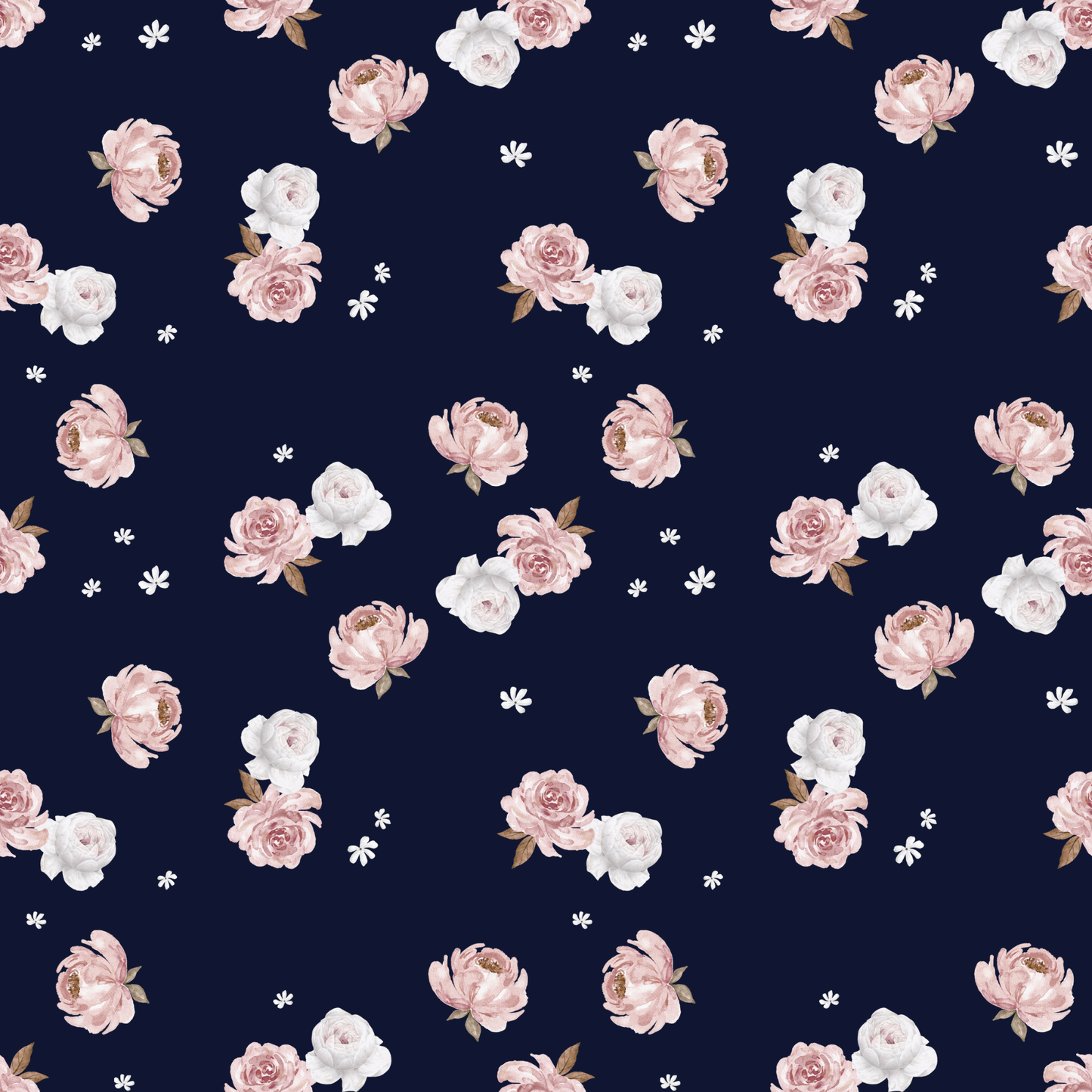 Addie in navy, SOLD BY HALF METERS