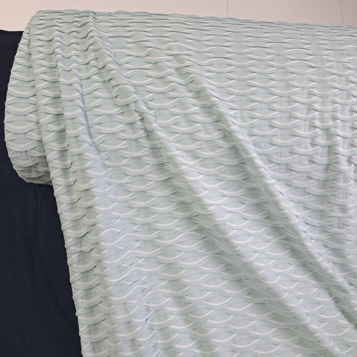 Jacquard wave knit, SOLD BY HALF METERS
