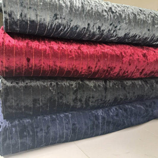 Crushed velvet, SOLD BY HALF METERS