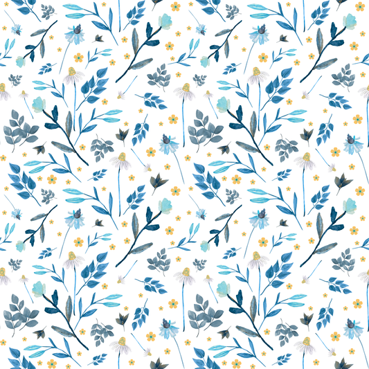 Roxanna in blue, SOLD BY HALF METERS