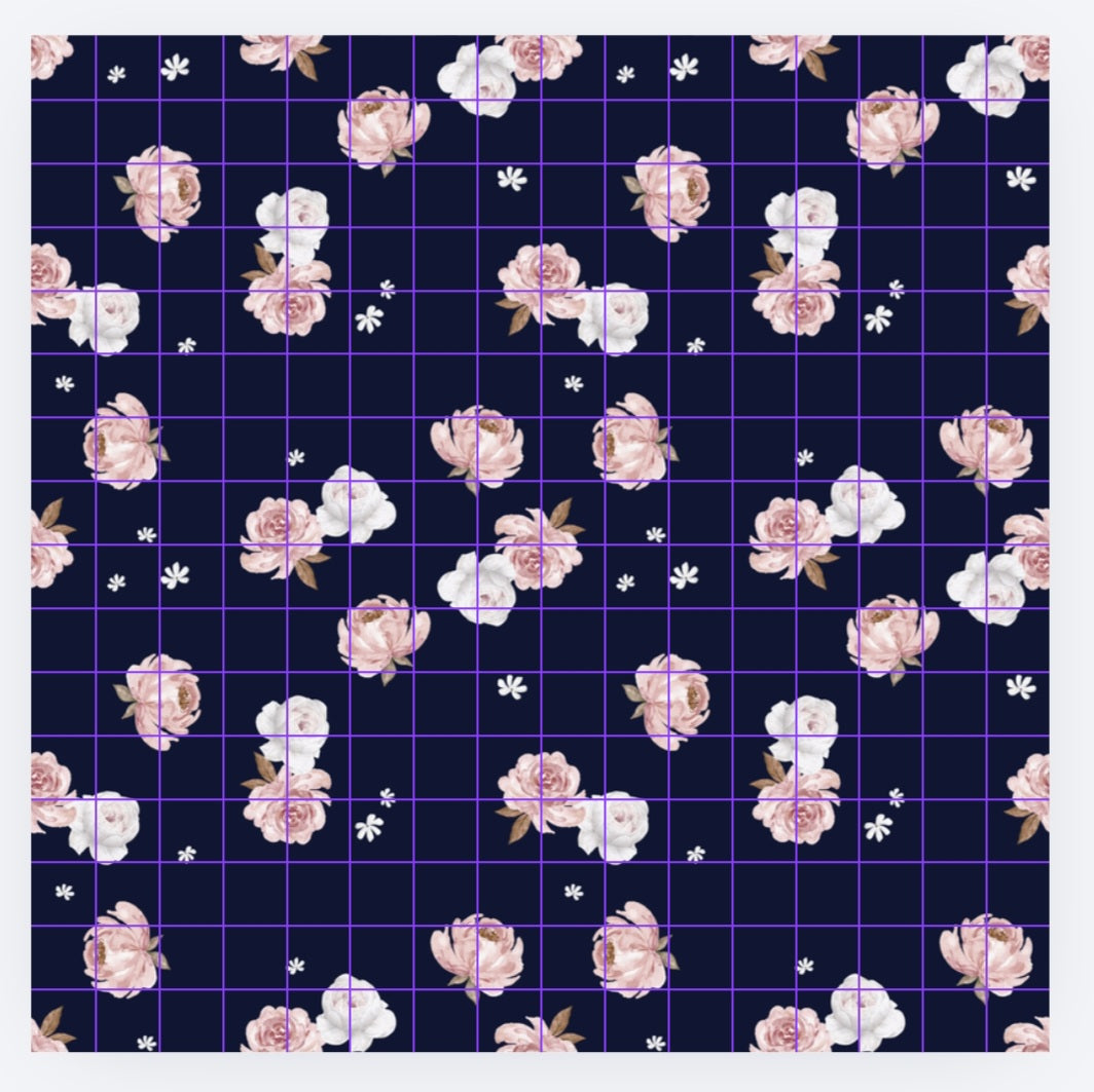 Addie in navy, SOLD BY HALF METERS