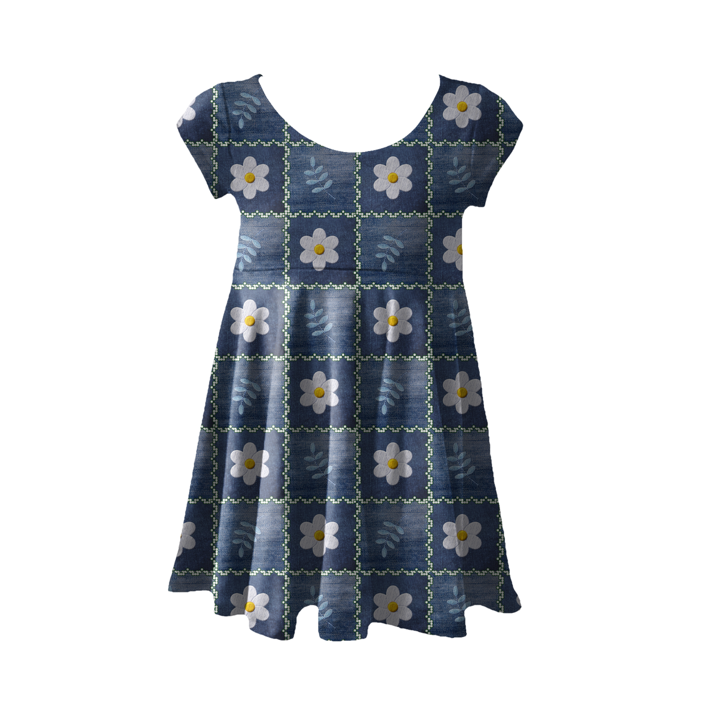 Denim patchwork, SOLD BY HALF METERS