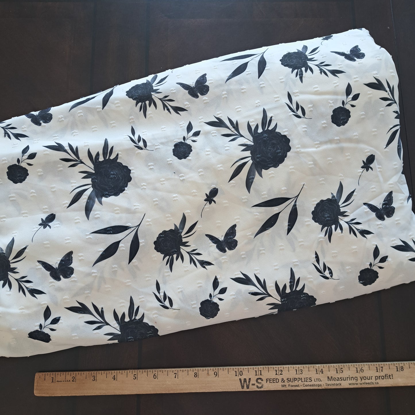 "Freya", Airflow Swiss Dot, SOLD BY HALF METERS