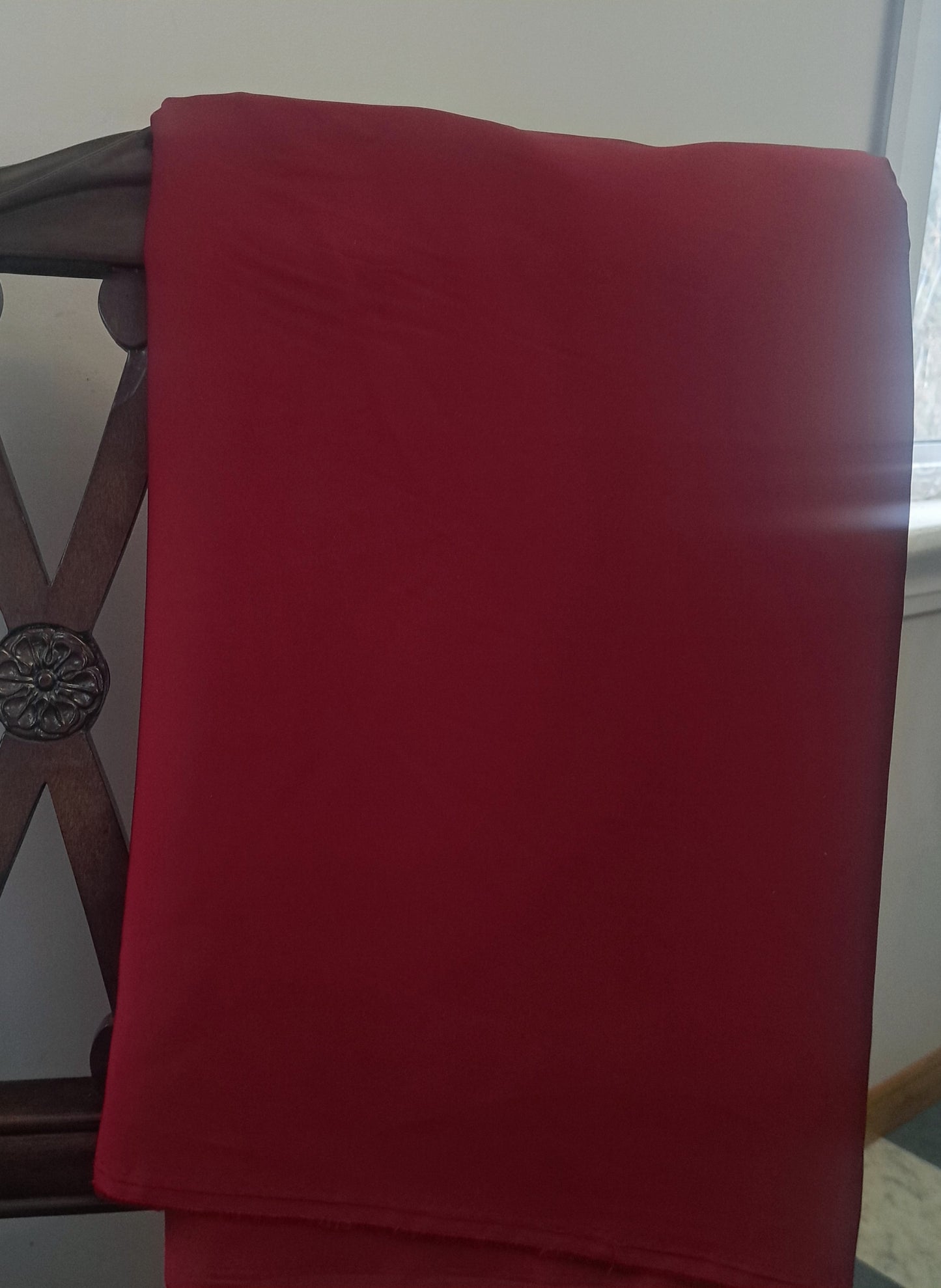 Wine, Bridal Satin, SOLD BY HALF METERS