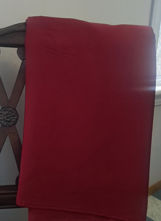 Wine, Bridal Satin, SOLD BY HALF METERS