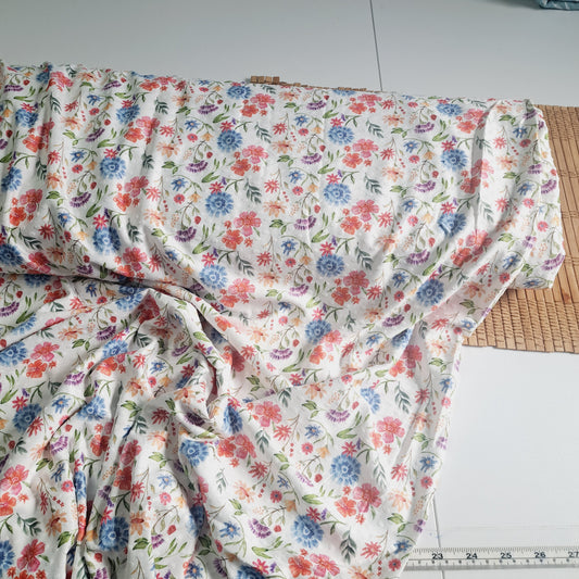 Spring fling, Swiss dot knit, SOLD BY HALF METERS