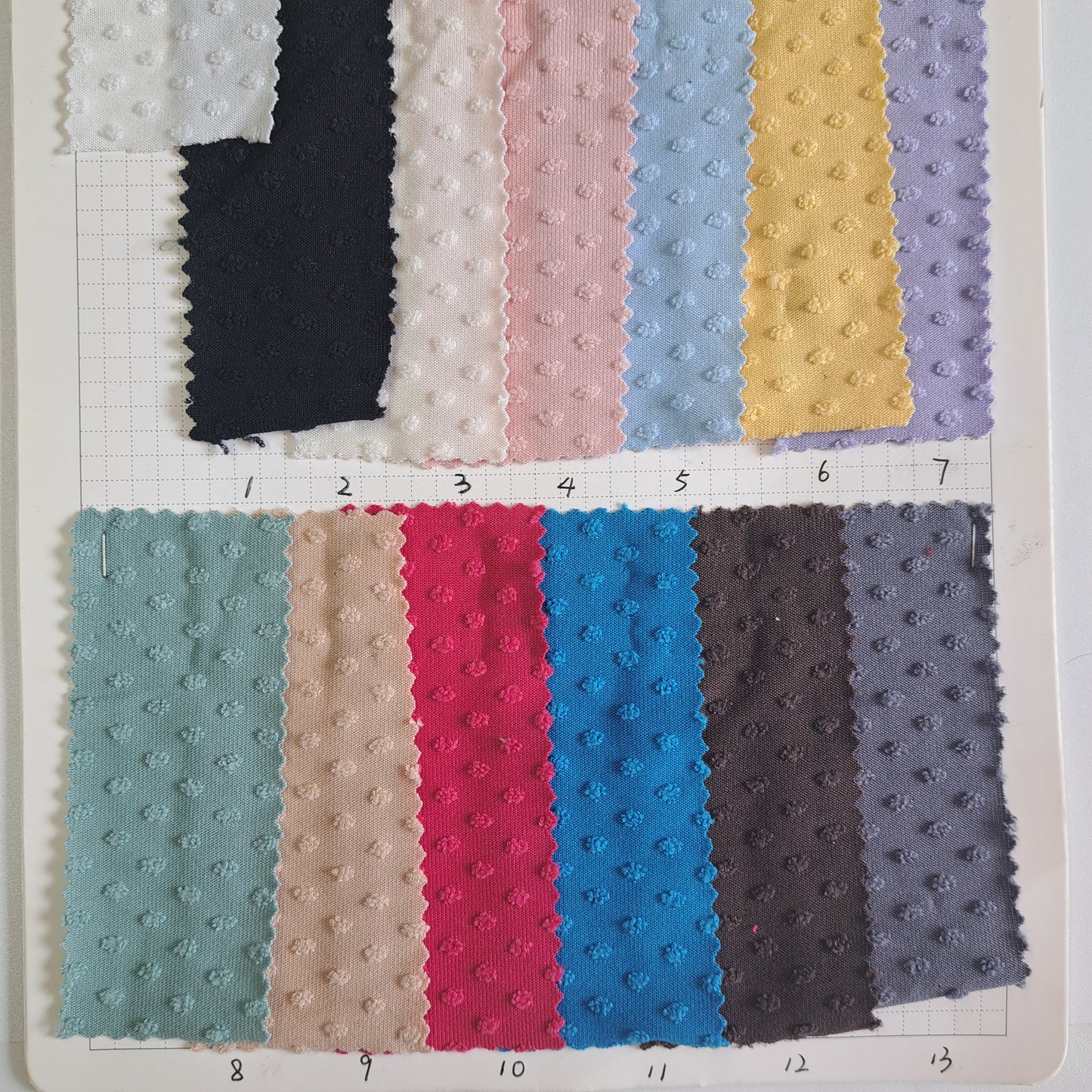 Knit Swiss Dot, 97%P, 3% SP