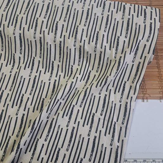 Stripes, Linen/cotton blend, SOLD BY HALF METERS