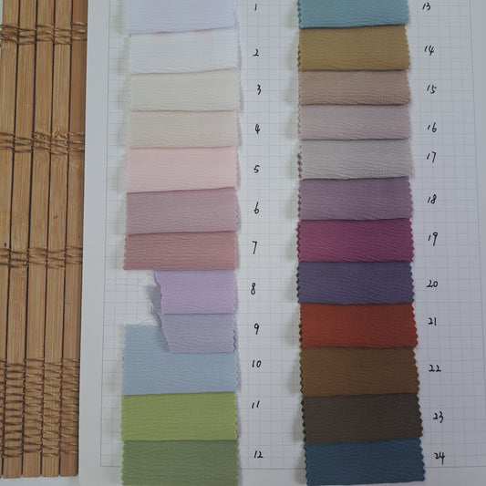 Thousand layer crepe, 100% Polyester