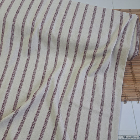 Stripes, Linen/cotton blend, SOLD BY HALF METERS