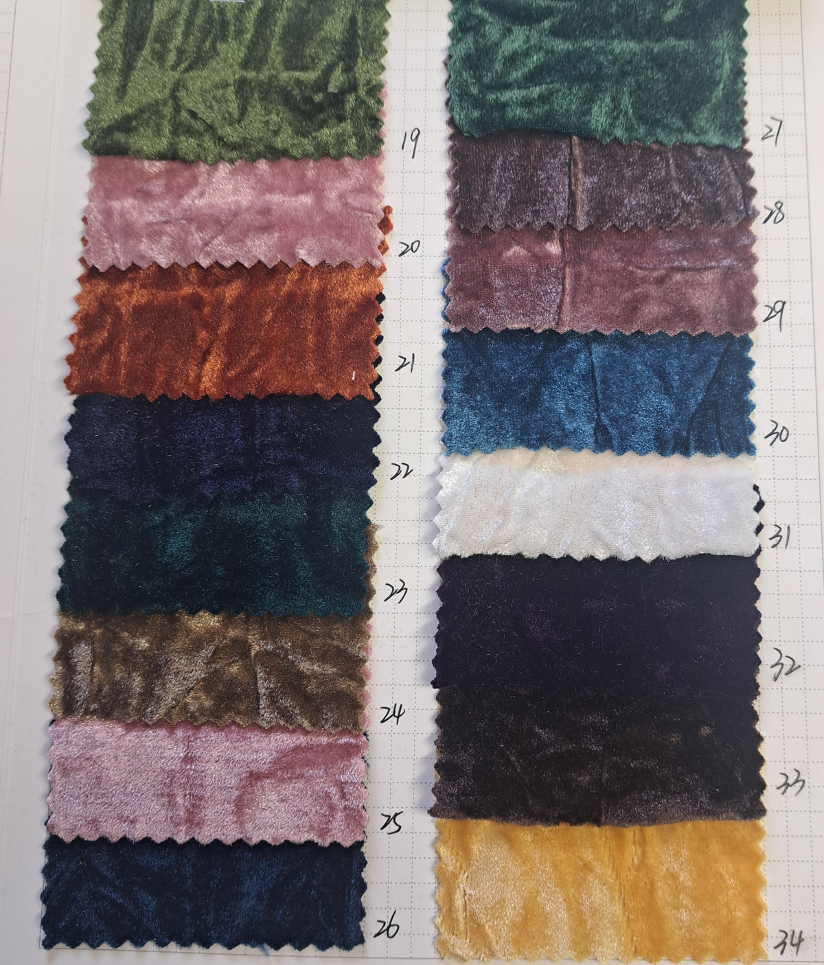 Crushed velvet