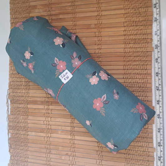 Linen texture poly slub, 2.6 meters