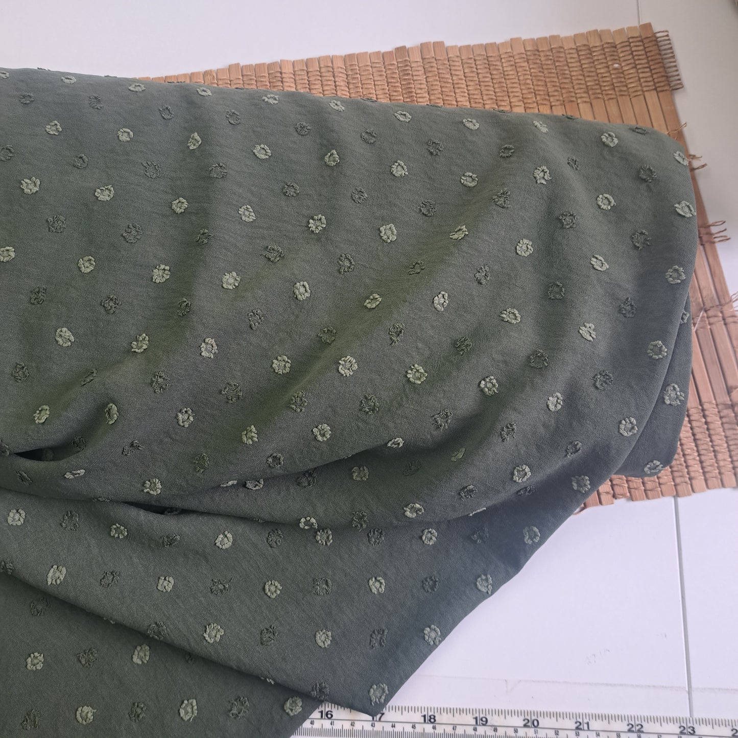 CEY polyester round dots, SOLD BY HALF METERS