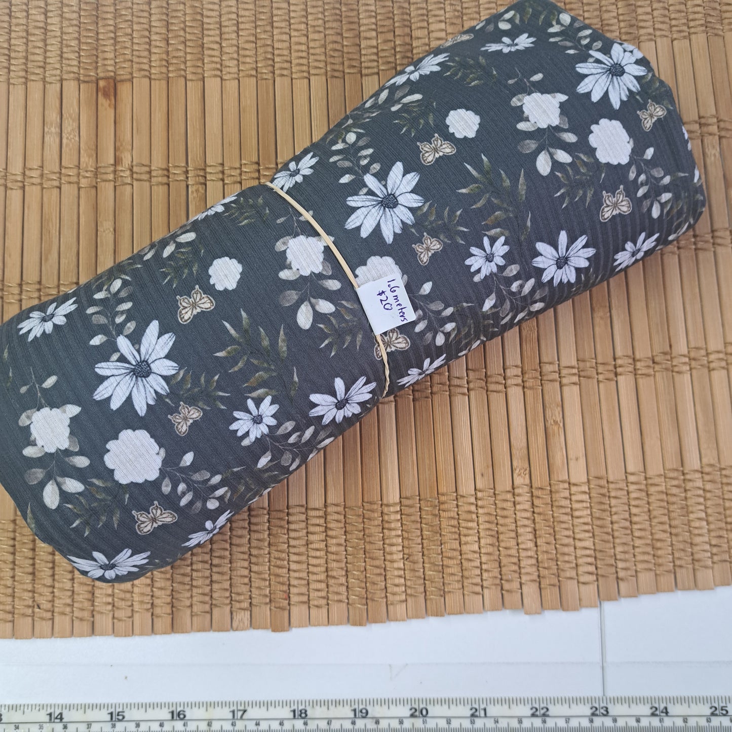 Brushed rib knit, 1.6 meters