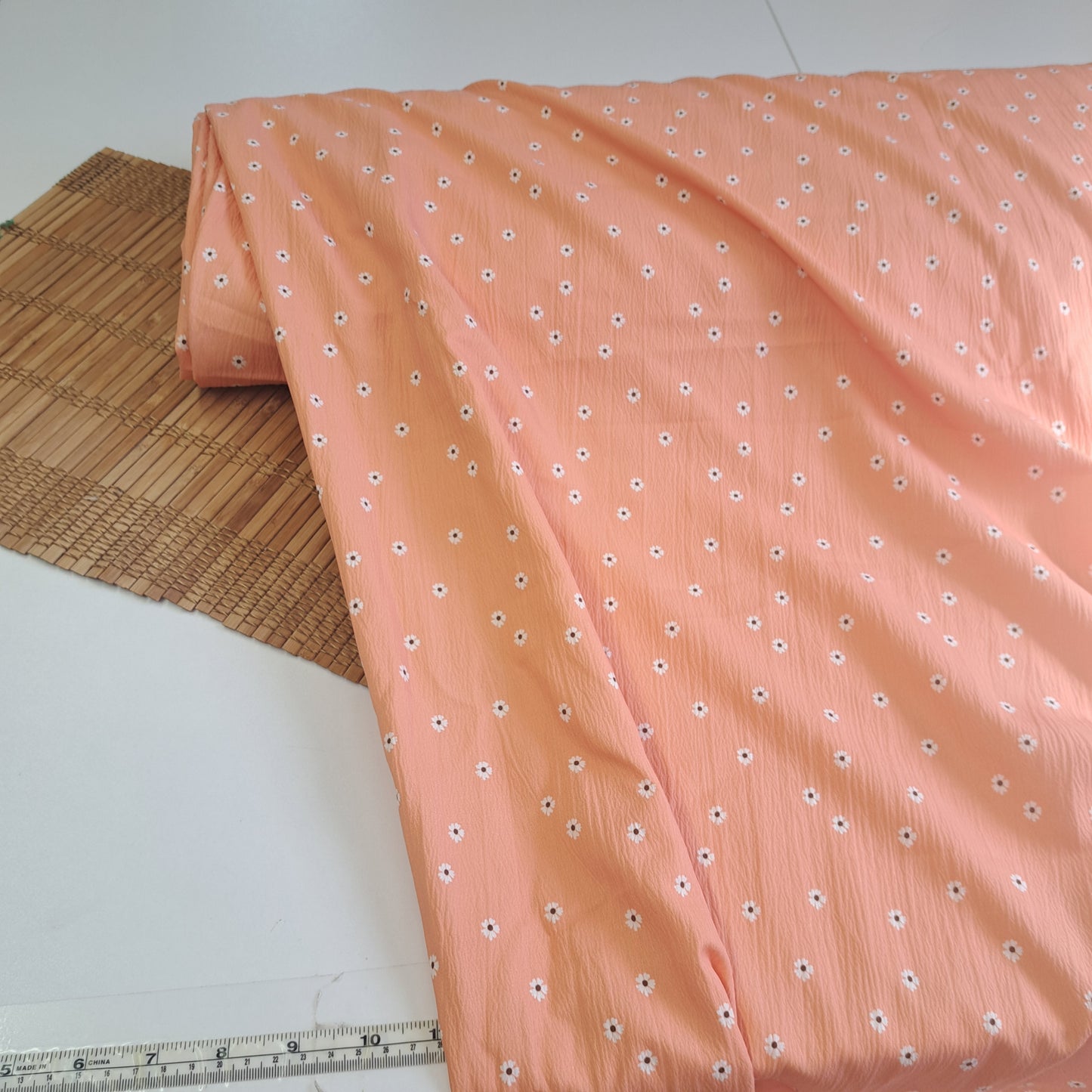 Peach Parfait, Cloud Poly, SOLD BY HALF METERS