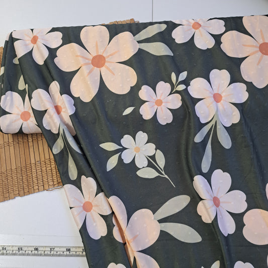 Poly Swiss dot knit, SOLD BY HALF METERS