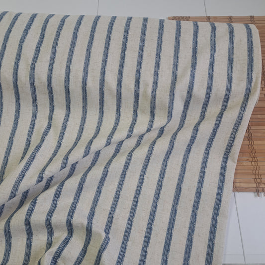 Stripes, Linen/cotton blend, SOLD BY HALF METERS