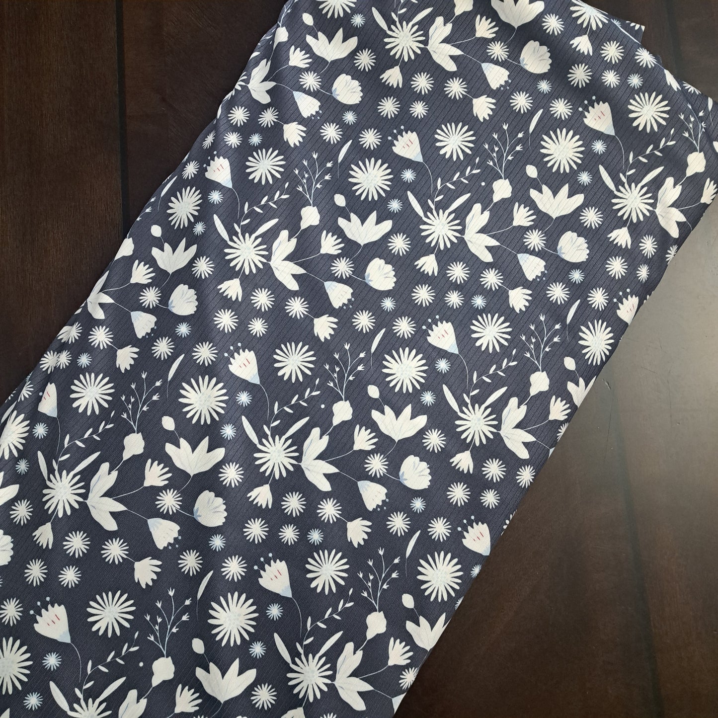 Della, 5x1 Unbrushed Rib Knit, SOLD BY HALF METERS