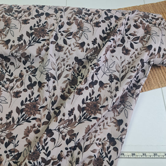 98% Polyester, Linen-look, SOLD BY HALF METERS