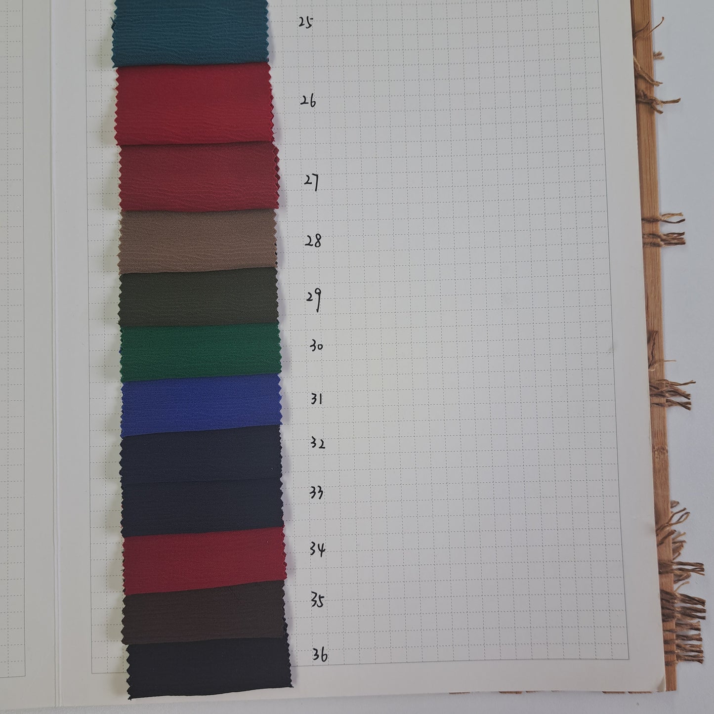 Thousand layer crepe, 100% Polyester