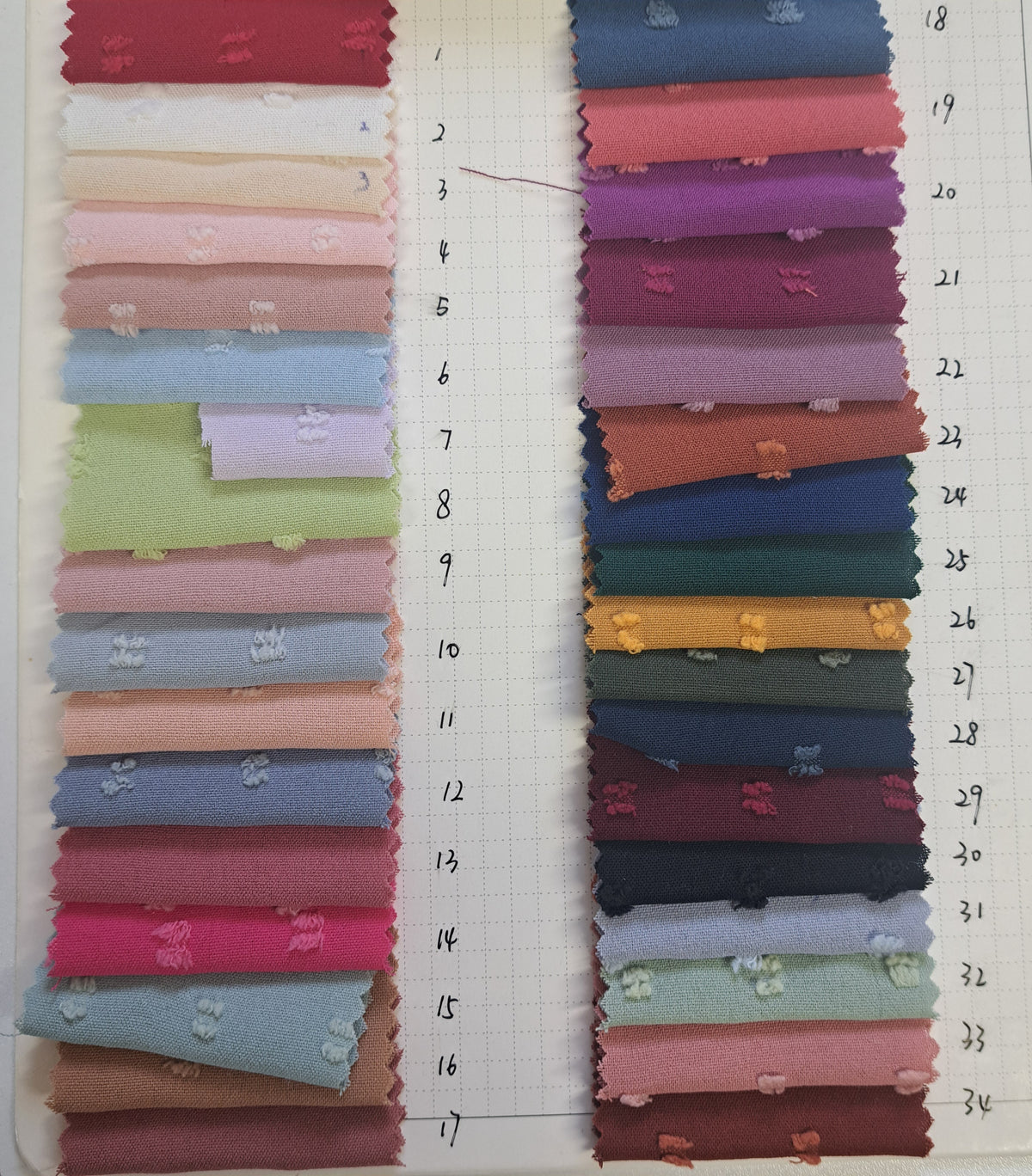 Swiss Dot, Polyester