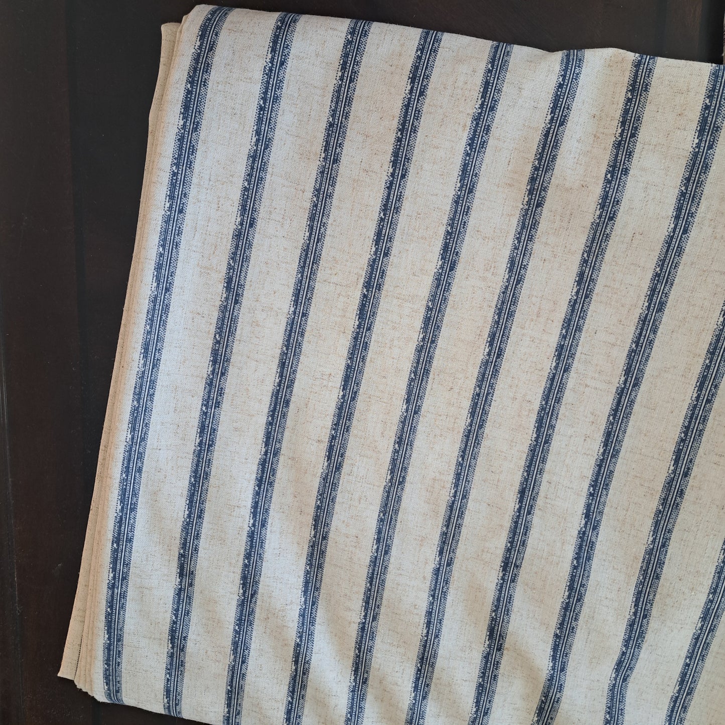 Stripes, Linen/cotton blend, SOLD BY HALF METERS