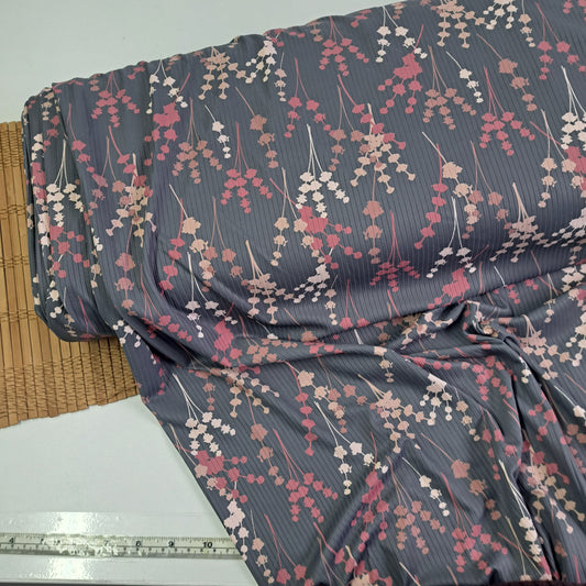 'Leigh', 2x4 Unbrushed Rib Knit, SOLD BY HALF METERS