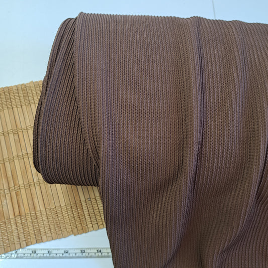 Mocha Textured knit, SOLD BY HALF METERS
