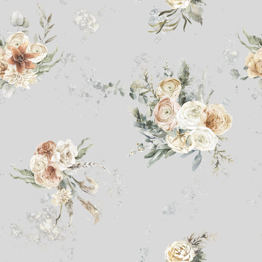 Danna in smoke grey, SOLD BY HALF METERS