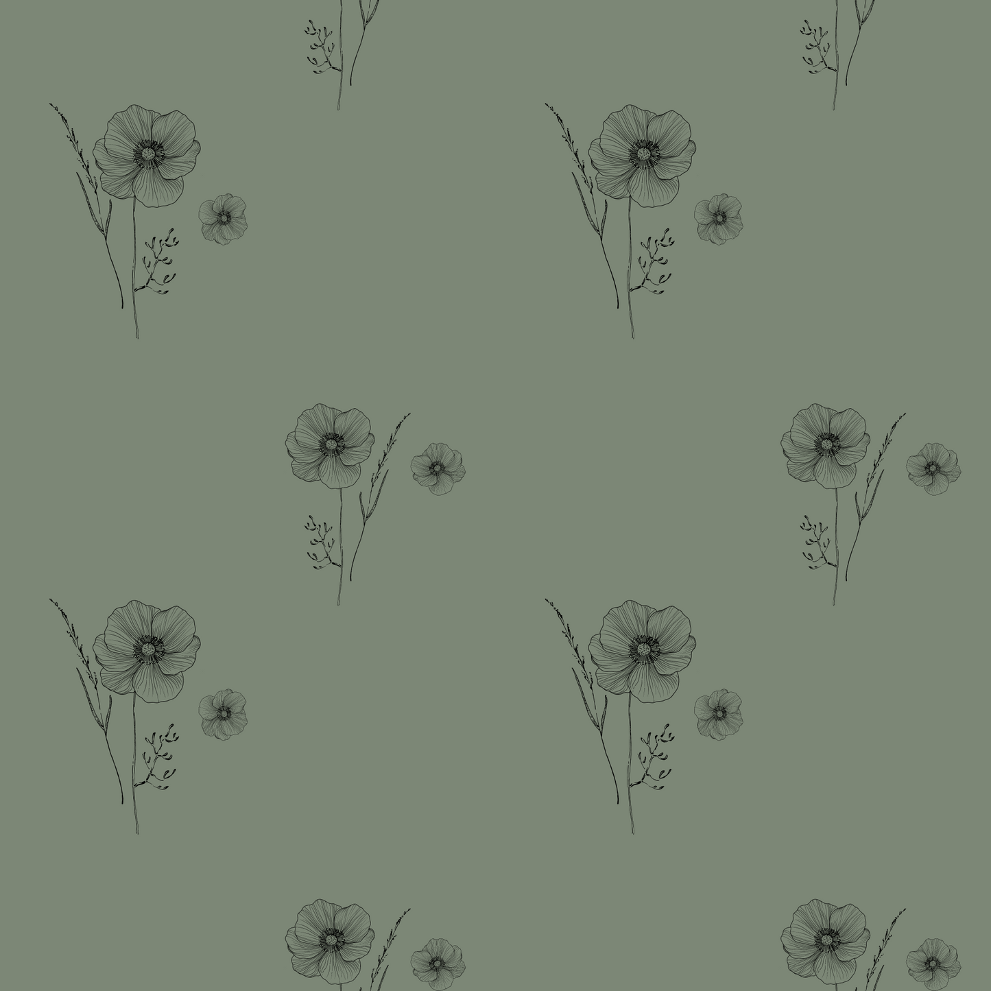 Delaney in sage,  SOLD BY HALF METERS