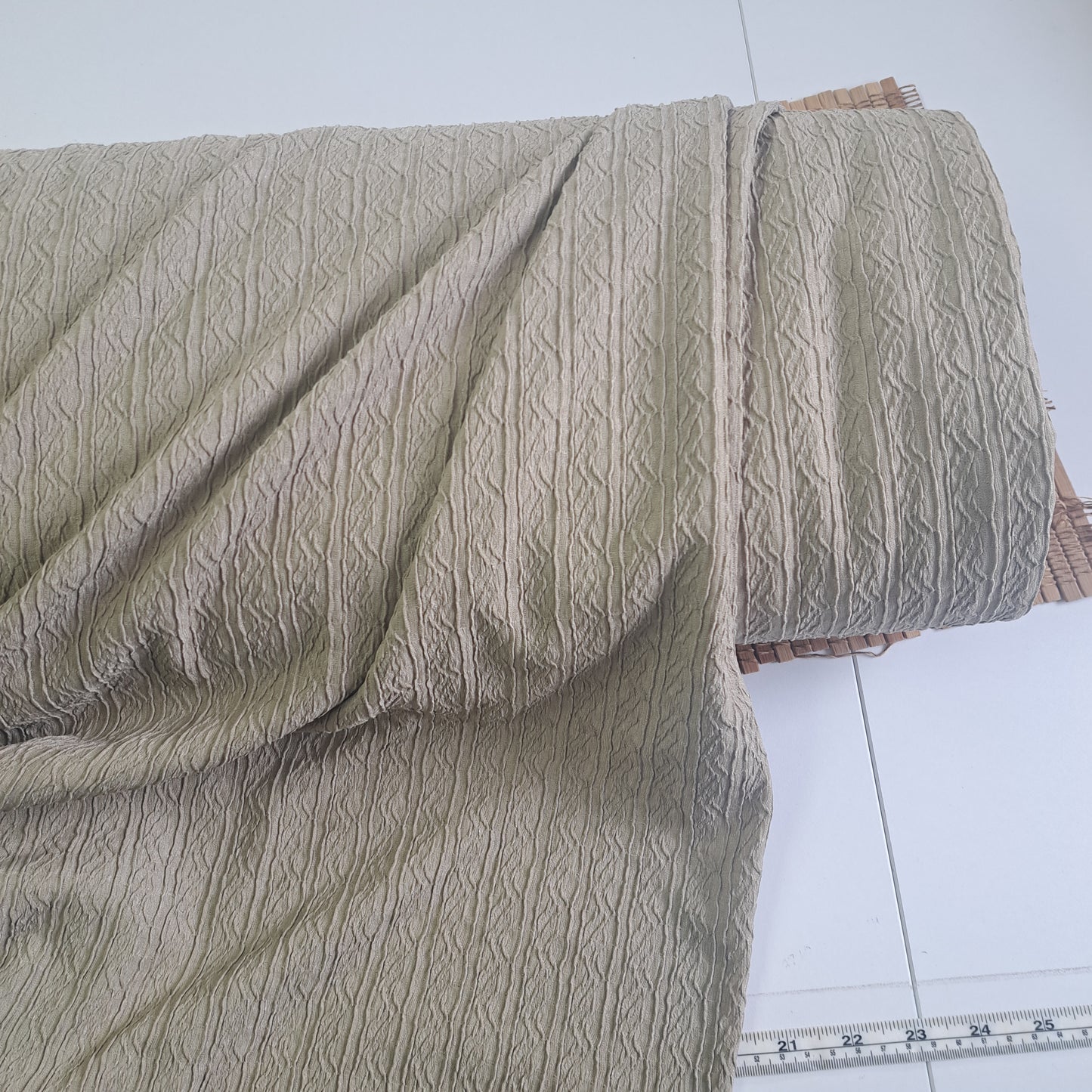 Sandy grey Textured knit, SOLD BY HALF METERS