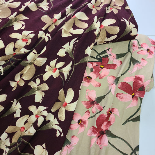 Liverpool, Floral, SOLD BY HALF METERS